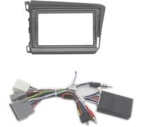 Car Radio Fascia Stereo Panel Frame Kit Mounti Bezel Faceplate Harness Cable Adapter Canbus for Civic Sedan 2011 2012 2013