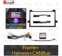 Car Radio Fascias Frame For Toyota Prius XW50 2015-2021 9 inch 2DIN Stereo Panel Wiring Harness Power Cord Cable Adapter Canbus Frame cable canbus-B