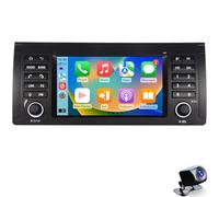 Car Radio for 5 Series E39 1995-2003 with Linux System 7 Inch IPS Screen Wireless CarPlay Android Auto Built-in Original Steering Wheel Controls Bluetooth 5.0 AM/FM USB EQ/DSP(Color:8CORE 2+32G)