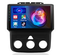 Car Radio for Dodge Ram 2013-2018 1500/2500/3500 Wireless Carplay/Android Car, 9 in IPS Touchs Sreen 2+64G Androi Car Stereo with WiFi, DSP, Bluetooth/SWC/FM, GPS Navigation (Manual AC Only)