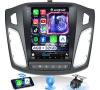 Car Radio for Ford Focus 2012-2018 : 8 Core 4G+32G Upgrade 9.7" 1280x800 IPS Touchscreen, Android 13 Stereo Support Wireless Carplay & Android Auto, 5GWiFi GPS FM RDS BT SWC Mic 1080P Backup Camera
