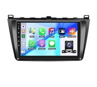 Car Radio For Ma-zda 6 2007-2012,9 Inch Touchscreen Car Stereo With Wireless CarPlay Android Auto Android 14 GPS Navigation WiFi Bluetooth FM/RDS Radio SWC Dual USB/AUX-in+Backup Cam(Color:4G 4+64G)