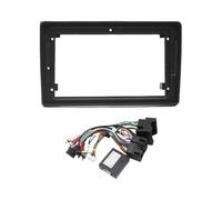 Car Radio Frame 9 Inch 2Din For RS4 For A4 B7 S4 B6 2000-2008 | ABS Material Glossy Finish UV Resistant Anti Scratch Direct Replacement Smooth Operation Sturdy Construction Precise Fitment