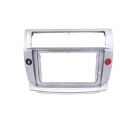 Car Radio Frame 9 Inch Car Radio Fascia Frame Adapter Stereo Canbus Audio Mounting Trim Fitting Panel Kit For Citroen C4 2004 2005 2006-2014(Only silver Frame)