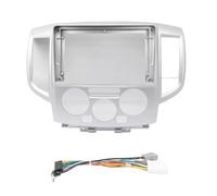 Car Radio Frame Accessory Double Din 9 Inch Plastic Fascia Panel For Nissan NV200 2010-2018 Dashboard Mount Kit Car stereo facia(Silver Frame Cable)