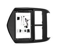 Car Radio Frame Car Frame Fascia Adapter Radio Head Unit Panel 9 INCH For Chevrolet For Aveo 2 For Sonic T300 2011-2015 FHCBUTAE(Set 1-black)