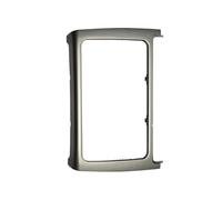 Car Radio Frame Car Radio Install Dash Panel Refitting Frame Audio Fascia Trim Bezel For VW For POLO 2014 2015 2016 2017 FHCBUTAE(Silver grey)