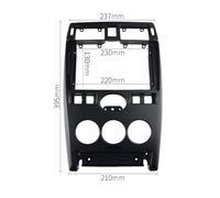 Car Radio Frame Fascia Panel 2 DIN 9 inch Car Audio Frame GPS Navigation Fascia Panel Plastic/Fit for LADA PRIORA 2007-2014