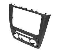 Car Radio Frame Fascia Panel 2DIN, ABS Material, Dashboard Mount, Black, Durable Design, Easy Installation for Auto AC 2009-2017