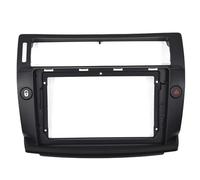 Car Radio Frame Fit For Citroen C4 Quatre 9 Inch 2 Din Car Radio Stereo Audio Plate Fascia Frame Player Panel Dash Mount Kit In-Dash Frames(Black)