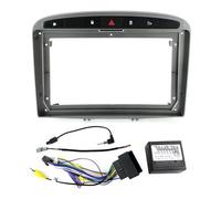 Car Radio Frame Installation Kit 9 Inch For Peugeot 308 408 2007-2020 Car Radio Fascia Frame Audio Install Dash Mount Kit Panel Cable And Canbus