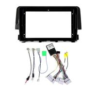 Car Radio Frame Installation Kit 9Inch Car Radio Fascia Panel Dash Kit Install Facia Console Bezel Adapter Plate Trim Frame For Civic 10 FC FK 2015-2021