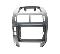 Car Radio Frame Installation Kit For VW For Polo 2004-2011 Car Stereo Frame Kit Interior Front Dash Center Facias(Silver-frame)