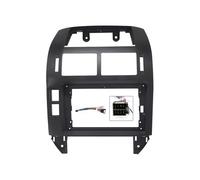 Car Radio Frame Installation Kit For VW For Polo 2004-2011 Car Stereo Frame Kit Interior Front Dash Center Facias(Black-frame cord)