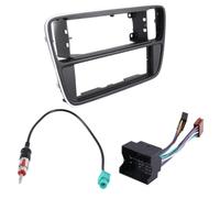 Car Radio Frame Installation Kit Single Din Car Dash Frame Radio Panel Fascia Plate Harness Antenna Kit For VW Up 2012+