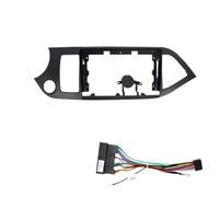 Car Radio Frame Radio Dash Bezel Fit For KIA MORNING 2012/2009-2016 9inch Panel Wire Harness （RHD/LHD）Car Radio Fascia Frame(LHD FrameB Cable)