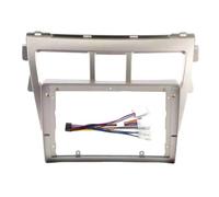 Car Radio Frame Radio Dash Bezel Fit For Toyota Yaris Vios 2006-2012 Belta Auto Stereo Dash Fascia 2 Din Android Head Unit Car Radio Frame Kit(Black 1pcs)