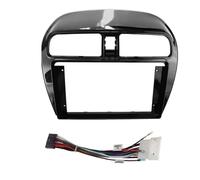 Car Radio Front Panel Frame For MITSUBISHI For Attrage For Mirage Spacestar 2012-2018 9INCH Car Radio Fascias Android Stereo Player 2 Din Head Unit Panel DVD(Uv balck cord)