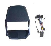 Car Radio Panel 2 Din Car Fascia Frame Adapter Canbus Box Decoder For Ford For Ecosport 2013-2017 Android Radio Dash Fitting Panel Kit RESPUNEKBAH(Frame AN CAMBUS)