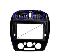 Car Radio Panel 2Din Audio Face Plate Facia Frame For Mazda 323 9 Inch Big Screen Radio Stereo Panel Dash Mount Refitting Kit RESPUNEKBAH(Frame-MT-air)