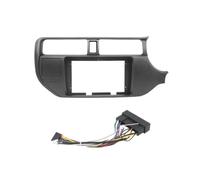 Car Radio Panel Car 2 Din Audio Radio Fascia Frame For KIA For RIO 2012 9 Inch Big Screen Stereo Dash Fitting Panel Trim Kit WITH SRS HOLE Radio Fascia