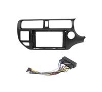 Car Radio Panel Car 2 Din Audio Radio Fascia Frame For KIA For RIO 2012 9 Inch Big Screen Stereo Dash Fitting Panel Trim Kit WITH SRS HOLE Radio Fascia