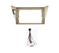 Car Radio Panel Car Fascia Frame For Mitsubishi For Lancer 9 CS 2000-2010 Dashboard Installation Mount Frame Panel Trim 2 Din Car Refitting DVD Radi RESPUNEKBAH(Frame A cable)
