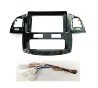 Car Radio Panel Car Fascias 9 Inch Big Screen DVD Player Adapter For Toyota For Hilux For Fortuner 2005-2014 2Din Dash Audio Fitting Panel Frame Kit Radio Fascia