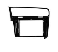 Car Radio Panel Car Radio Frame Kit For VW For Golf 7 2013 2014 2015 2016 2017 Auto Stereo Install Dash Panel Fascia Bezel Faceplate RESPUNEKBAH(Black,7 inch)