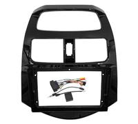 Car Radio Panel Fascia for Daewoo for Matiz for Creative M300 2009-2011 9 Inch Double Din Radio Fascias DVD Stereo Panel Frame Black uv-canbus