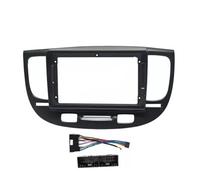 Car Radio Panel Fascia, For Kia, For Rio 2 2005-2011 9 Inch 2 Din Head Unit Radio Frame Kit Auto Stereo Dash Fascia Trim Bezel Face outlet AIR(Frame-black-A-cord)