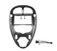 Car Radio Panel For Citroen For XSARA For PICASSO 1999-2010 Android Navigation Panel Universal Dashboard Frame Car Stereo Fascia Adapter Multi-Function RESPUNEKBAH(Black belt line)