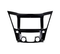 Car radio Panel Frame Bezel For Hyundai For Sonata 2010 11 12 13 14 Radio Fascias Panel Frame 2Din 9 Inch In Dash Screen Car GPS Navigation Stereo(Frame and cables)