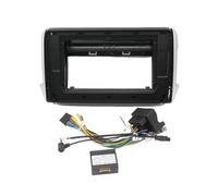 Car Radio Panel Frame Car Radio Fascia Android GPS MP5 Stereo Player 2 Din Head Unit Panel Dash Frame Installati For PEUGEOT 208 2008-2017 (10.1 Inch)(Frame cable canbus)