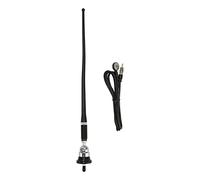 Car Radio Passive Antenna, Soft Rubber Built in Amplifier Flexible Mast FM AM Stereo Antennae for Boat Car RV Motorhome ATV UTV Tractor Motorcycle Yacht