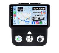 Car Radio Stereo for Dodge RAM 1500 2500 3500 2013-2018: 8 Core 4+32G Head Unit with 1280*800 Touchscreen Wireless CarPlay&Android Auto Android Stereo Replacement Bluetooth FM GPS(Only fit Manual AC)