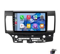 Car Radio Stereo for Mit-subishi Lancer 2007-2012 Touch Screen Carplay & Android Auto GPS Navigation Mirror Link WiFi Bluetooth FM Radio EQ USB Backup Camera(Size:10.1 inch,Color:8 CORE 8+128G)