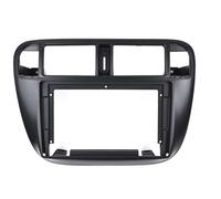 Car Radio Stereo Frame 9 Inch Car Fascia Radio Panel For Civic 2000-2001 Dash Kit Install Facia Console Bezel Plate Trim Android Player Navigation Fascias Frame(Right Wheel)