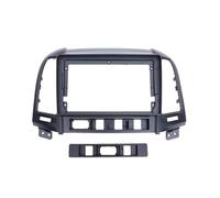 Car Radio Stereo Frame 9 Inch For HyundaI For Santafe 2006-2012 Car Radio Fascia Player Frame 2 Din Stereo Dash Cover Trim Navigation Fascias Frame(Santafe LHD frameA)