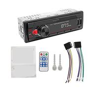 Car Radio Stereo Player Bluetooth 1 DIN Digital Car MP3 Player 60Wx4 FM Radio Stereo Audio Music USB/SD with In Dash AUX Input