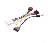 Car Radio Wiring Harness 20p Head Unit For Iso Connector Antenna Cable Compatible With For Nissan Qashqai J10 Navara For X-trail Cube Rogue For Sentra Versa Note 2006 To 2013 Black Abs Plastic Auto