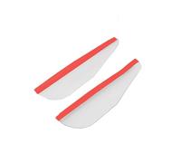 Car rain eyebrows For Fiat 124 Spider 500 500C 500L 500X For BRAVA Albea Bravo Doblo Ducato MAREA 2Pcs Universal Car Rearview Mirror Rain Eyebrow(Black)