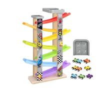 Car Ramp Race Track - 7-Level Fine Motor Learning Educational Toys,Car Ramp Track Vehicle Playset | for Boys Girls Indoor Outdoor Home School Classroom Playroom Yard Birthday Party