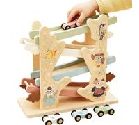 Car Ramp Toy Set Wooden Interactive Early Learning Game