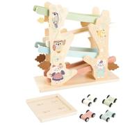 Car Ramp Toy Set Wooden Interactive Hand-Eye Training Game