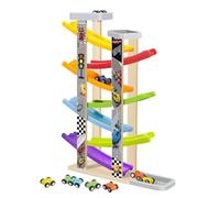 Car Ramp Toy Wooden 7-Level Learning Toys