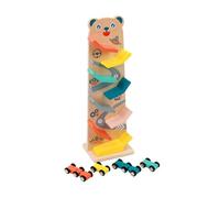 Car Ramp Toys with 4 Cars Wooden Car Toy for Child Kindergarten Leisure Toys