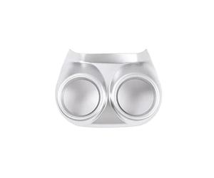 Car Rear Air Conditioning Vent Outlet Frame Cover Trim Interior For Alfa For Romeo For Stelvio 2017 2018 2019 2020 DYDGUTUFB(Silver)