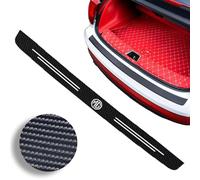 Car Rear Boot Bumper Protector for MG ZS SUV 2017 2018 2019 2020 2021 2022 2023 2024 2025 Carbon Fiber Auto Trunk Door Sill Anti-Scratch Sticker Trunk Sill Door Edge Protection Strip,Black