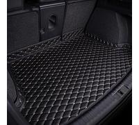 Car Rear Boot Leather-Mat for Pilot 2002 2003 2004 2005 2006 2007 2008, Cargo Tray Liners Anti-Scratch Anti-Slip Carpets, Trunk Protector Pad Interior Accessories,Black-Beige